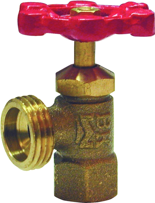 B & K INDUSTRIES B & K ProLine Series 102-103 Boiler Drain Valve, 1/2 in Connection, FPT x Hose, 125 psi Pressure, Brass Body PLUMBING, HEATING & VENTILATION B & K INDUSTRIES