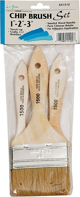 LINZER Linzer A1510 Chip Brush Set, 3-Brush PAINT LINZER