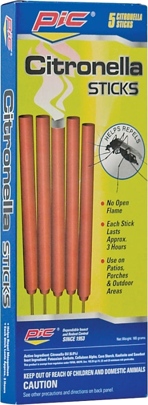 PIC PIC CIT-STK Insect Repellent, Stick, Citronella LAWN & GARDEN PIC