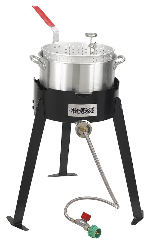 BAYOU CLASSIC Bayou Classic 2212 Fryer Cooking Kit, 10 qt Capacity, Aluminum APPLIANCES & ELECTRONICS BAYOU CLASSIC