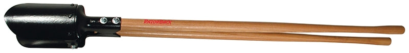 RAZOR-BACK Razor-Back 78005 Post Hole Digger with Handle, 11-1/2 in L Blade, Riveted Blade, HCS Blade, Hardwood Handle
