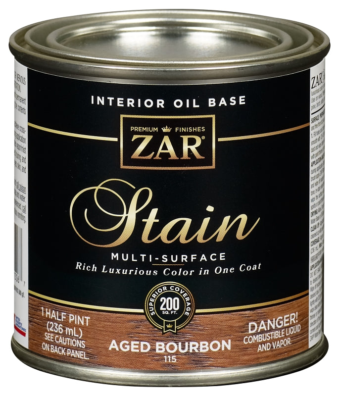 ZAR ZAR 11506 Wood Stain, Modern Walnut, Liquid, 0.5 pt, Can