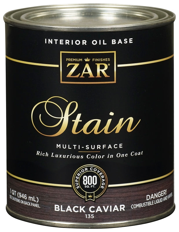 ZAR ZAR 13512 Wood Stain, Tint Base, Dark Brown, Liquid, 1 qt
