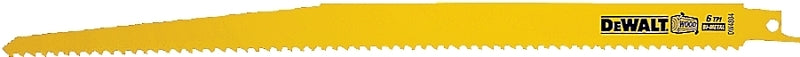 DEWALT DEWALT DW4804 Reciprocating Saw Blade, Applicable Materials: Wood, 3/4 in W, 12 in L, 6 TPI TOOLS DEWALT