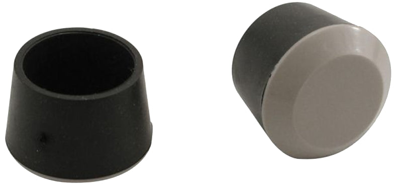SHEPHERD Shepherd Hardware 9220 Furniture Leg Tip, Round, Polyethylene, Black, 1 in L, 1 in W