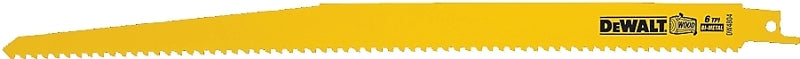 DEWALT DEWALT DW4804-2 Reciprocating Saw Blade, Bi-Metal, Applicable Materials: Wood, 3/4 in W, 12 in L, 6 TPI TOOLS DEWALT