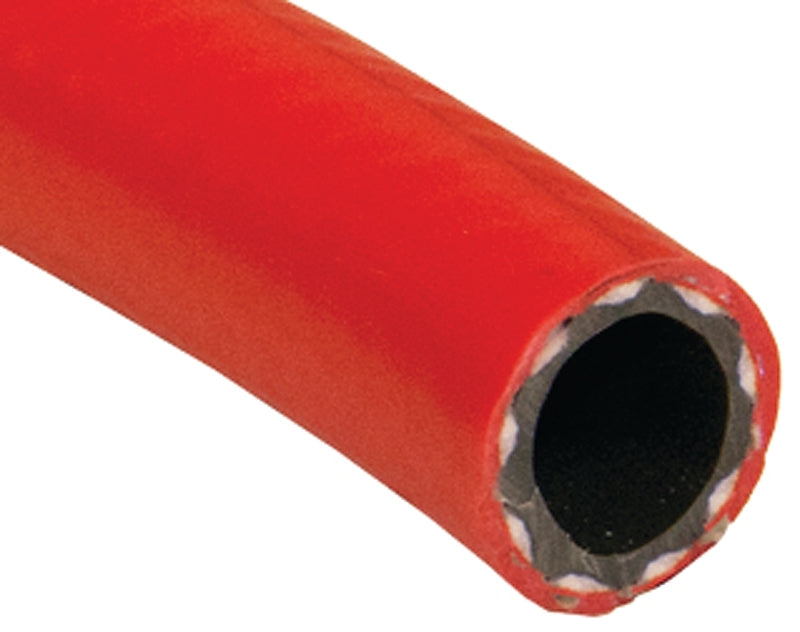 ABBOTT RUBBER Abbott Rubber T18025001 Contractor Grade Air Hose, 1/4 in ID, 200 ft L, PVC/Polyester, Red