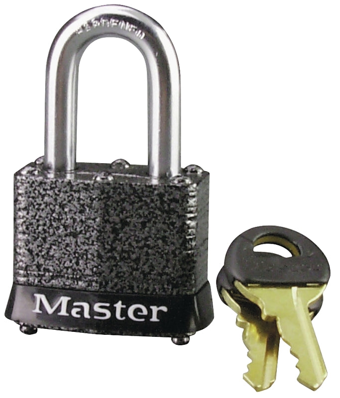 MASTER LOCK Master Lock 380D Padlock, Keyed Different Key, 9/32 in Dia Shackle, 1-1/8 in H Shackle, Steel Shackle, Steel Body