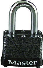 MASTER LOCK Master Lock 380T Padlock, Keyed Alike Key, 9/32 in Dia Shackle, 1-1/8 in H Shackle, Steel Shackle, Steel Body, Laminated