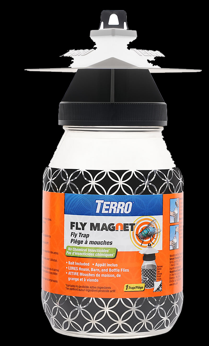 TERRO Terro Fly Magnet T380 Fly Trap with Bait, Solid, 1 qt HARDWARE & FARM SUPPLIES TERRO
