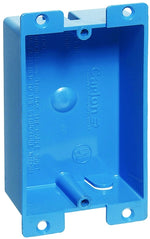 CARLON Carlon B108R-UPC Outlet Box, 1-Gang, PVC, Blue ELECTRICAL CARLON