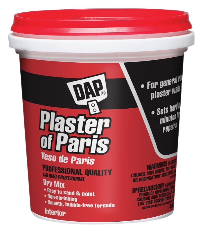 DAP DAP 10308 Plaster of Paris, Powder, White, 4 lb Tub