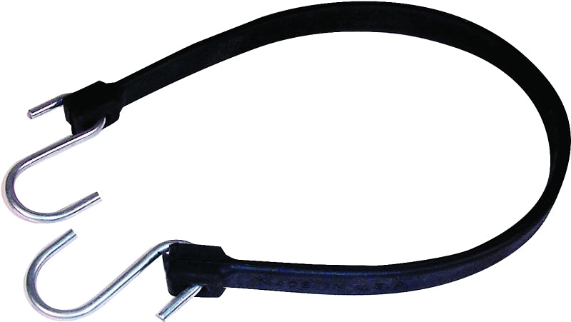 KEEPER Keeper 06219 Strap, 3/4 in W, 19 in L, EPDM Rubber, Black, S-Hook End AUTOMOTIVE KEEPER