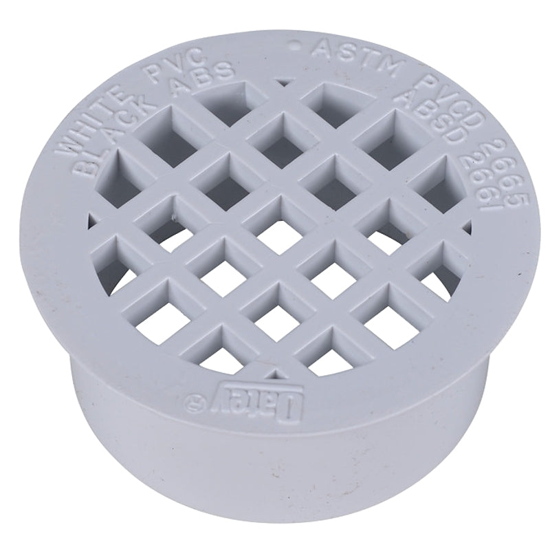 OATEY Oatey 43561 Floor Drain, PVC, Specifications: Snap-In Cover Design, Solvent Weld Connection, Round Shape