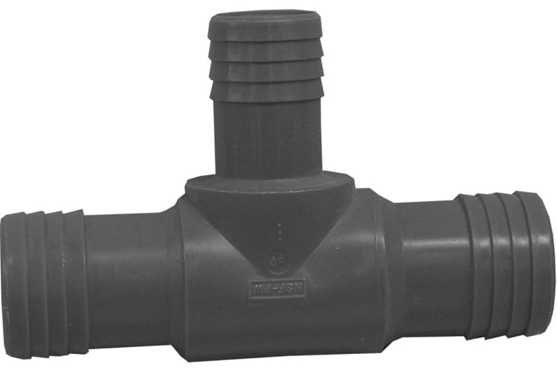BOSHART INDUSTRIES Boshart UPPRT-121210 Reducing Pipe Tee, 1-1/4 x 3/4 x 1-1/4 in, Insert, Polyethylene PLUMBING, HEATING & VENTILATION BOSHART INDUSTRIES