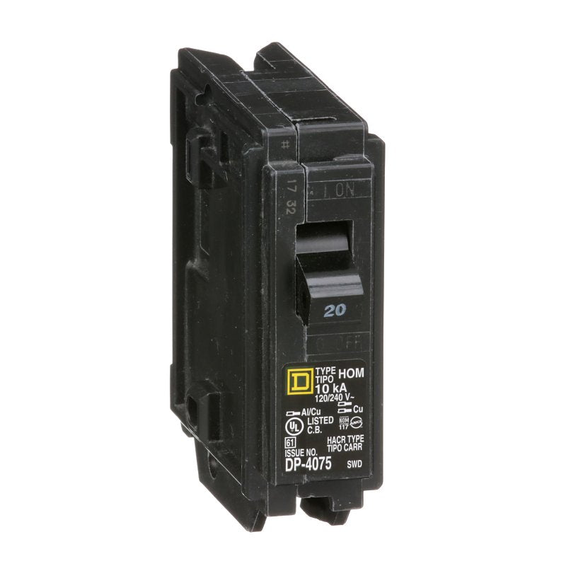 SQUARE D CIRCUIT BREAKER 1POLE 1IN 20A