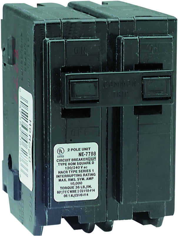 SQUARE D CIRCUIT BREAKER HOM 2P 1IN 15A