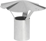 IMPERIAL Imperial GV0589 Rain Cap, 6 in Dia, Galvanized Steel PLUMBING, HEATING & VENTILATION IMPERIAL