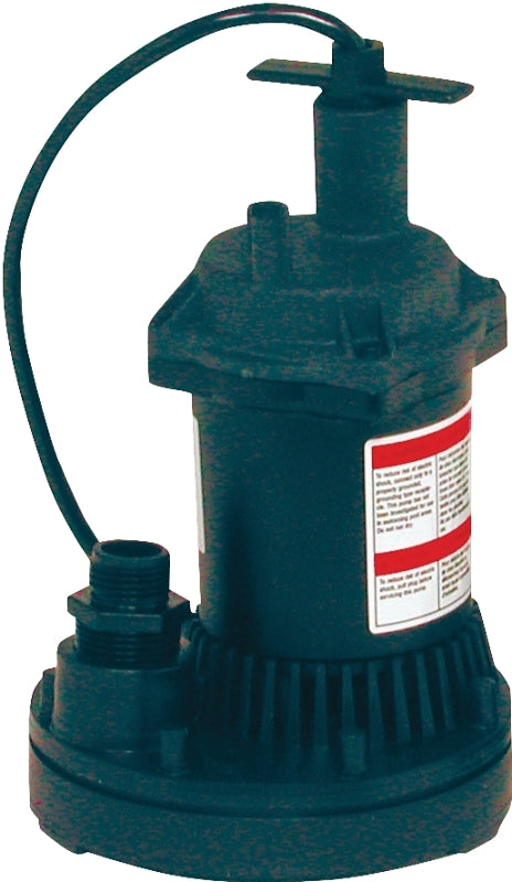 FLOTEC Flotec FP0S1250X-08 Submersible Utility Pump, 115 V, 0.166 hp, 1 in Outlet, 1200 gph, Thermoplastic PLUMBING, HEATING & VENTILATION FLOTEC