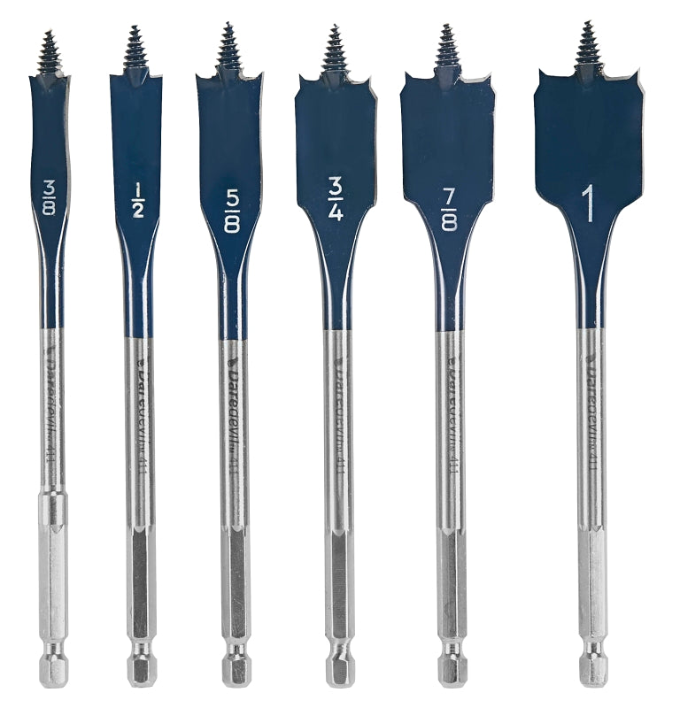 BOSCH Bosch Daredevil DSB5006 Spade Bit Set, Standard, 6-Piece, HCS TOOLS BOSCH