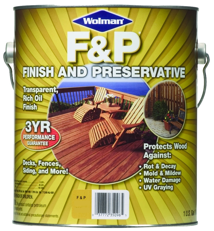 WOLMAN Wolman 14416 Preservative, Cedar, Liquid, 1 gal, Can