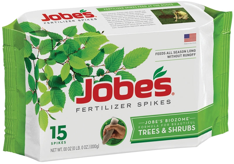 LAWN & GARDEN LLC Jobes 01610 Fertilizer Pack, Spike, 15-3-3 N-P-K Ratio
