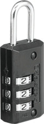 MASTER LOCK Master Lock 646T Padlock, 13/16 in W Body, 1/8 in Dia Shackle, 11/16 in H Shackle, Steel Shackle, Zinc Body