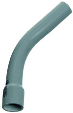 CARLON Carlon UA7AGB-CAR Elbow, 1-1/4 in Trade Size, 45 deg Angle, SCH 40 Schedule Rating, PVC, Plain End, Gray, 1/PK ELECTRICAL CARLON