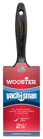 WOOSTER BRUSH Wooster Z1120-2-1/2 Paint Brush, 2-1/2 in W, 2-11/16 in L Bristle, China Bristle, Varnish Handle PAINT WOOSTER BRUSH