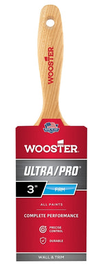 WOOSTER BRUSH Wooster 4176-3 Paint Brush, 3 in W, 3-3/16 in L Bristle, Nylon/Polyester Bristle, Varnish Handle PAINT WOOSTER BRUSH