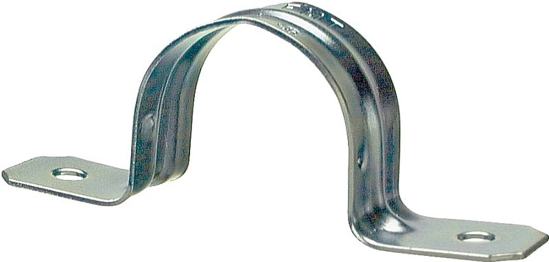 HALEX Halex 26163 2-Hole EMT Conduit Strap, 1 in, Steel, Galvanized, 4/BAG ELECTRICAL HALEX
