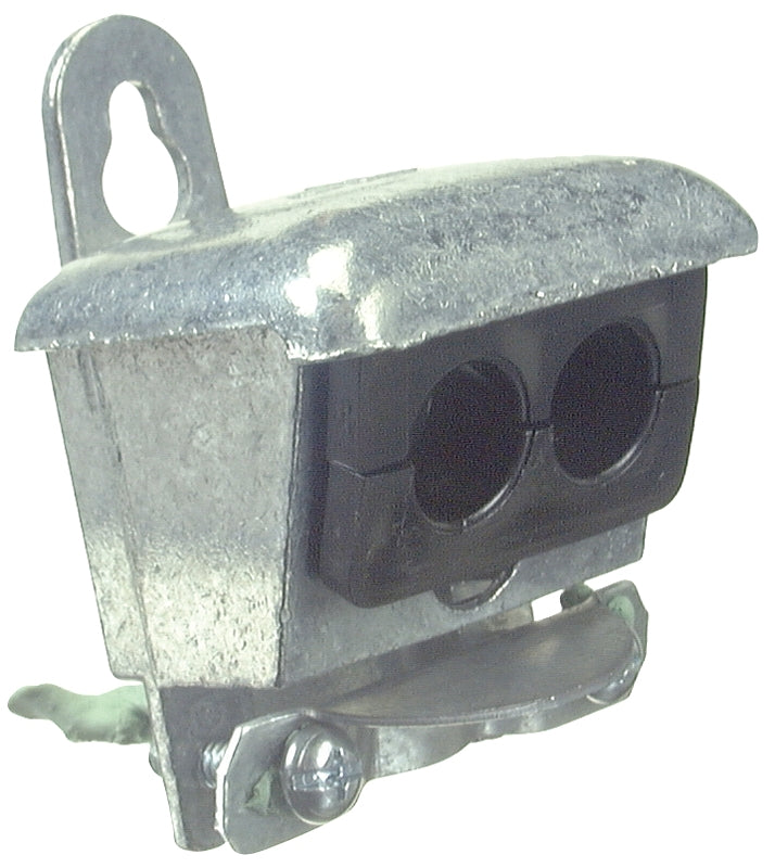 HALEX Halex 57699 Service Entrance Cable Cap, 3-Knockout, Aluminum, Gray