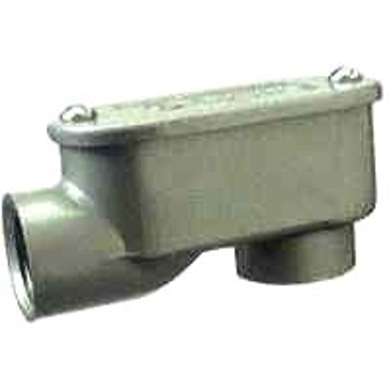 HALEX Halex 59515 Rigid Service Entrance Elbow, 1-1/2 in, Threaded, Aluminum, 2.63 in H x 2.59 in W x 6.25 in D, Each