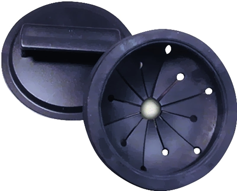 WASTE KING Waste King 1025 Splash Guard and Stopper, Neoprene, Black, Garbage Disposal PLUMBING, HEATING & VENTILATION WASTE KING