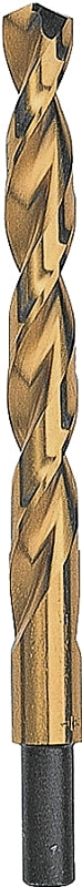 DEWALT DEWALT DW1332 Jobber Drill Bit, 1/2 in Dia, 6 in OAL, Parabolic Flute, 3/8 in Dia Shank, Reduced Shank