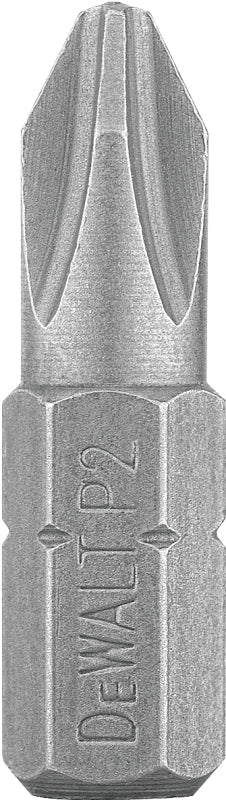 DEWALT DEWALT DW2002 Insert Bit Tip, #2 Drive, Phillips Drive, 1/4 in Shank, Hex Shank, 1 in L, Tool Steel TOOLS DEWALT
