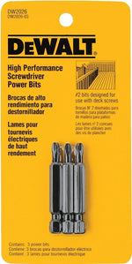DEWALT DEWALT DW2026 Z Power Bit, #2 Drive, Phillips Drive, 1/4 in Shank, Hex Shank, 2 in L, Steel TOOLS DEWALT