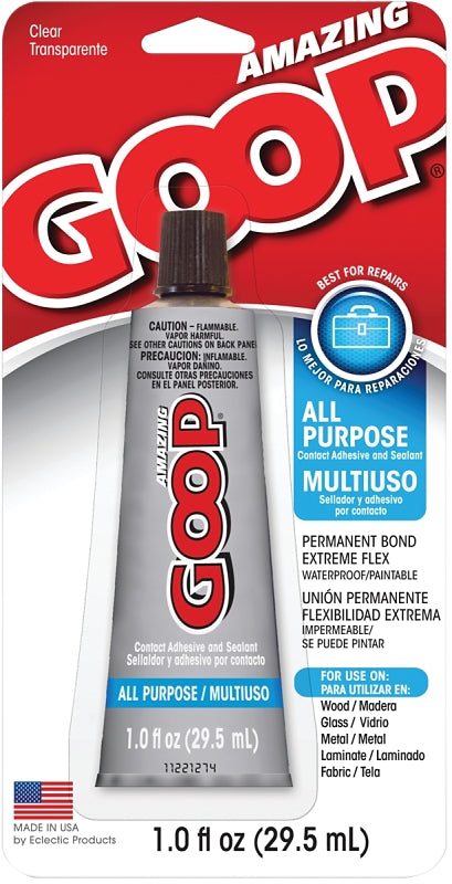 FAMOWOOD Amazing Goop 140231 All-Purpose Adhesive, Liquid, Clear, 1 oz Tube PAINT FAMOWOOD