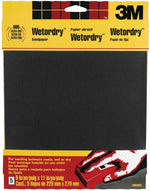 3M 3M 9084 Sandpaper, 11 in L, 9 in W, 600 Grit, Ultra Fine, Silicone Carbide Abrasive PAINT 3M