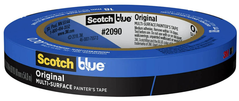 SCOTCH BLUE ScotchBlue 2090-18NC Painter's Tape, 60 yd L, 0.71 in W, Blue PAINT SCOTCH BLUE