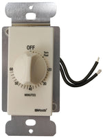 WOODS Woods 59718 Countdown Timer, 20 A, 125 V, 2500 W, 60 min Time Setting, Light Almond