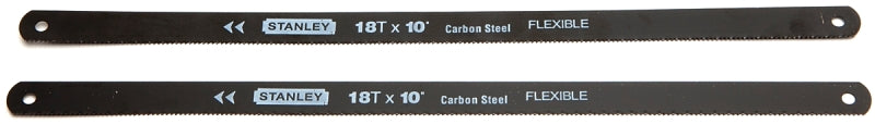 STANLEY STANLEY 15-908A Hacksaw Blade, 10 in L, 18 TPI, HCS Cutting Edge