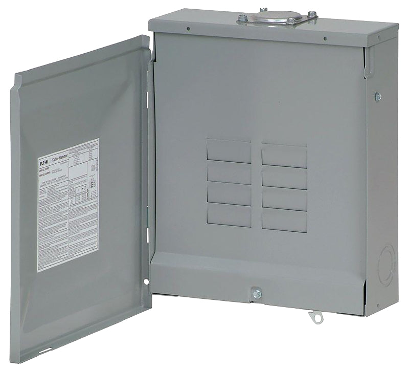 CUTLER-HAMMER Cutler-Hammer BR BR612L125RP Load Center, 125 A, 6 -Space, 12 -Circuit, Main Lug, NEMA 3R Enclosure, Plug Mounting