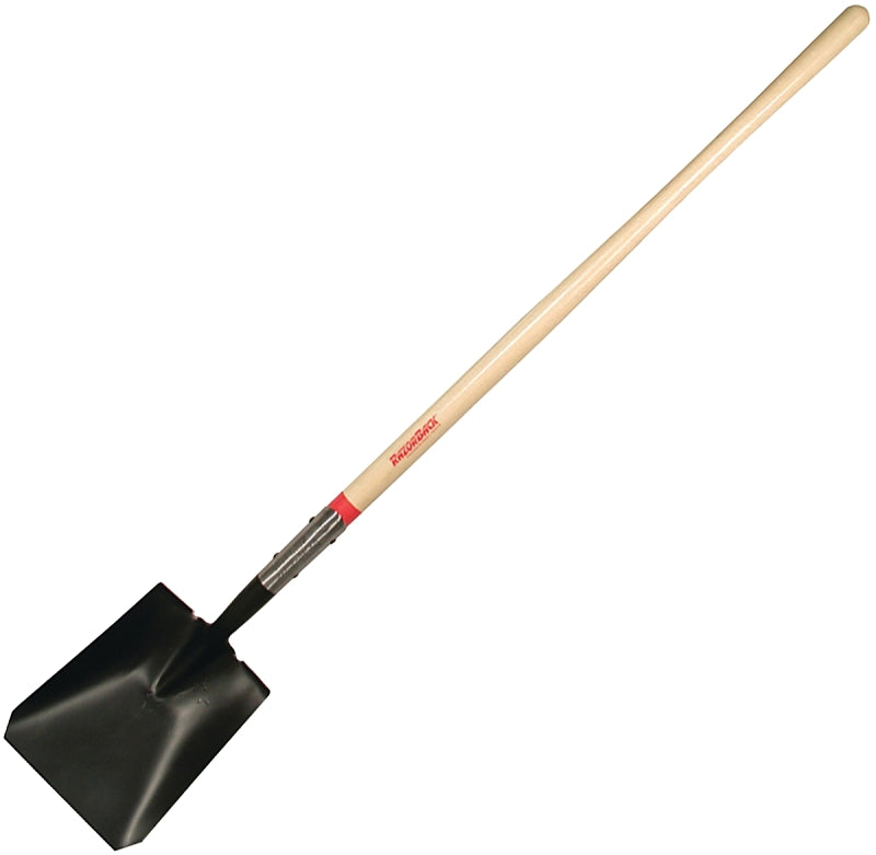 RAZOR-BACK Razor-Back 44363 Shovel, Closed Back, Square Point, 9-1/2 in W Blade, Steel Blade, Ashwood Handle, 48 in L Handle