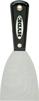HYDE Hyde Black & Silver Series 02400 Wall Scraper, 3 in W Blade, HCS Blade, Nylon Handle, Tapered Handle PAINT HYDE
