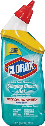 CLOROX Clorox 30620 Clinging Bleach, Gel, Liquid, Bleach, Floral, Herbal, Clear/Green