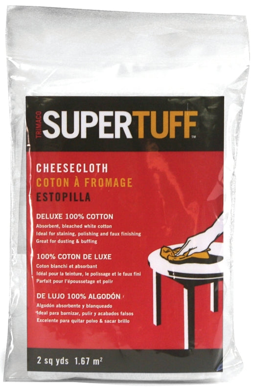 TRIMACO Trimaco SuperTuff 10301 Cheese Cloth, White, 12/PK, Cotton