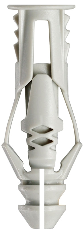 COBRA ANCHORS Cobra Anchors 171S Wall Anchor, Polyethylene, Chrome, 35 lb, 5/PK