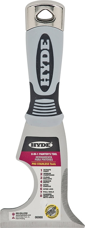 HYDE Hyde 06988 Multi-Tool, Stainless Steel, Gray PAINT HYDE
