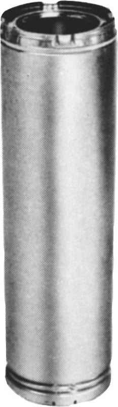 AMERICAN METAL AmeriVent 8HS-12 Chimney Pipe, 11 in OD, 12 in L, Galvanized Stainless Steel PLUMBING, HEATING & VENTILATION AMERICAN METAL